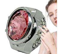 Generico Anelli per Orologi da Donna, Orologio con Anello da | Orologio da Vintage - Anelli impilabili con Movimento Creativo, Orologi con Anello a Cestino Regolabile per Donna Uomo