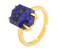 Generico Anelli Regolabili Donna, Anelli Con Pietre Preziose Per Donna, Incastonatura A 4 Punte, Anello Con Pietra Di Cristallo Regolabile, Anello Dell'Eternità Reiki Balance, Regalo Di San Valenti
