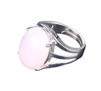 Generico Anelli Regolabili Donna, Anelli Grandi E Massicci In Pietra Ovale Per Donne E Ragazze, Anello Di Cristallo Chakra Regolabile, Gioielli Fatti A Mano Per Donne E Uomini, Regalo Per San Valent