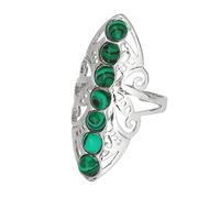 Generico Anelli Regolabili Donna, Anello Con 7 Chakra In Cristallo Naturale Per Donna E Uomo, Anello Con Pietre Preziose Reiki Cave, Regolabile, Fascia Per Il Pollice Con Guarigione Spirituale, Rega