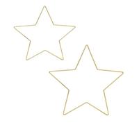 Generico Anelli Struttura Stabile e Base Solida in Ferro 2 Pezzi a Forma di Stella a 5 Punte per Decorazioni Fai da Te per Progetti di Artigianato e Tende