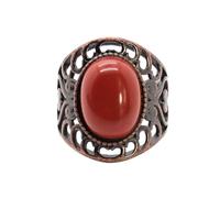 Generico Anello Donna Regolabile, Anelli Di Cristallo Chakra Anello Dell'Eternità Con Pietre Preziose E Bilanciamento Reiki Anello Aperto Vintage Inciso Gioielli Regalo Di San V