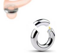 Generico Anello magnetico in metallo da uomo, anello magnetico per esercizi di stretching (45mm)