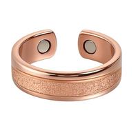 Generico Anello Magnetico Regolabile Dal Design Aperto Per Le Donne, Gioielli Da In Lega Opaca Con Finitura Liscia, Anello Alla Dalla Vestibilità Comoda Per Feste Di Viaggio Di Lavoro Da Indossare Og