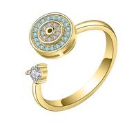 Generico Anello per bulbo oculare - Anello spinner per occhio diabolico