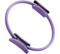 Generico Anello per Pilates Manico, Anello da Pilates, Anello Flessibile Resistente con Maniglie Imbottite, Magic Circle Pilates, Fitness Ring per Esercizi Interni della Cosce e Gambe, Casa (Viola)