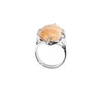 Generico Anello Regolabile Donna, Anelli Grandi E Massicci In Pietra Ovale Per Donne E Ragazze, Anello Di Cristallo Chakra Regolabile, Gioielli Fatti A Mano Per Donne E Uomini, Regalo Per San Valent