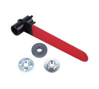 Generico Angle Grinder Wrench - 4 Claw Double Head Spanners | Heavy Duty Non Slip Angle Grinder Disassembly Wrench for Cutting Metalworking Construction