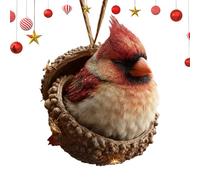 Generico Animal Acorn Ornaments - 2D Acrylic Hanging Tree Pendants, Animal Christmas Tree Decor, for Home Office Living Room Study Garden Front Door Wall Mantel Window Sill Staircase Wreath