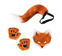 Generico Animal Cosplay Masque, Costume Face Cover With Tail And Paw Gloves