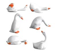 Generico Animal Dashboard Figures - 6 Pieces Goose Statues Car Ornament | Animal Dashboards Decorations, Funny Figures For SUV RV Interior Office Road Trip Dashboard