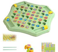 Generico Animal Flip Chess Memory Game,Memory Chess Over Card Board,Cartoon Pattern Matching Memories Game, Suitable for 2-4 Players (Transportation)