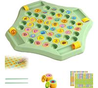 Generico Animal Flip Chess Memory Game,Memory Chess Over Card Board,Cartoon Pattern Matching Memories Game, Suitable for 2-4 Players (Animal)