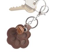 Generico Animal Hair Collector - 6.5x6 cm PU Leather Bell Pendant Chain Structure, Key Chain Accessory | Dog Memorial Storage Holder Perfect Backpack Bag Rearview Mirror Birthday Travel Gift