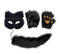 Generico Animal Masque - Faux Animal, Tail & Gloves Costume Set