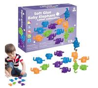 Generico Animal Match Alphabet Game, Number Matching Fine Motor Toy, PVC Bright Colors Interactive Educational Game for Home, Outdoors, School, and Travel, 3.54x1.97x1.57Inches