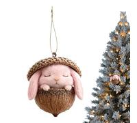 Generico Animal Ornaments,2D Acrylic Cute Animal Acorn Decoration, 8x8x0.5cm Christmas Tree Decor - Easy Installation for Holiday Indoor Winter Party Wall Window Farmhouse Seasonal Display