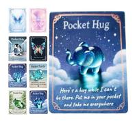 Generico Animal Pocket Hug Gifts - Mini Pocket Resin Animal Hug Badge, Penguin/Turtle/Frog Token for Kids & Adults, Long Distance Relationships, Valentine, Birthday, Thanksgiving (elephant)