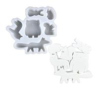 Generico Animal Resin Mold - Silicone, 5.63x5.24x0.83in Desktop Ornament | Flexible Craft Mold, DIY Epoxy And Plaster Casting for Kids, Teens, Adults, Artists, Home Decor, Workshops