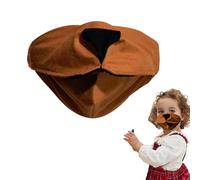 Generico Animale con copertura per il viso parlante, animale con copertura per il viso con falena mobile,Copertura per di Halloween - Giocattolo creativo per la del, caldo e antivento, p