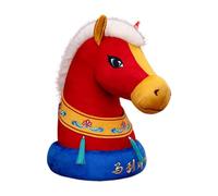 Generico Animale Di Di Cavallo - Ricordo Della Benedizione Di Capodanno | Decorazioni Per Mascotte In Peluche 'anno 2026 Cavallo | Giocattolo Farcito Per Il Tavolo Ristorante Negozio