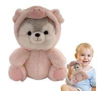 Generico Animale di Husky | Cute Creative Pet Trasformato Koala Pig Fox Dinosaur Peluche | Trasformare la bambola del cane del giocattolo della peluche della bambola husky, peluche cane husky farci