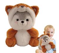 Generico Animale di Husky | Morbida bambola Husky trasformabile in peluche | Trasformare la bambola del cane del giocattolo della peluche della husky, cane husky farcito coccolone