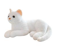 Genérico Animale di peluche a forma di gatto, realistico, cuscino 3D, e realistico, ottimo regalo per bambini