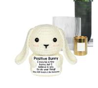 Generico Animale Di Peluche All'uncinetto - Design Morbido E Confortevole, Simpatico Peluche Lavorato A Maglia, Coniglietto Fatto A Mano Durevole | Regalo Di Animali Di Portatili Di, Per Bambin