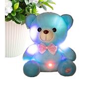 Generico Animale di Peluche,Morbida Decorazione per Camera Luminosa - Orsacchiotto Colorato con LED,Per Bambini e Bambine Salone Camera dei Giochi Ufficio Soggiorno e da