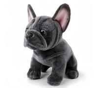 Generico Animale di pezza Bulldog Francese Peluche Realistico di Bulldog Francese da 8, 7 Pollici,Simpatico Animale di Peluche a Forma di Cucciolo Morbido per Ragazzi e Ragazze