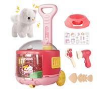 Generico Animale Interattivo,Animale Interattivo Parlante e Camminante - Figure Bamboli di Peluche Realistiche per Gioco Simbolico Bambini Regalo Compleanno Apprendimento Divertente