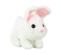 Genérico Animale interattivo | Coniglio interattivo che cammina con suono, in peluche interattivo a forma di coniglio, per ragazze e bambini, regalo di compleanno, Natale, Pasqua
