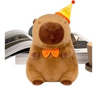 Generico Animali di Peluche - Capibara Morbido Pupazzo Animale - Bambola Abbracciabile Con Cappello Per Ragazzi E Ragazze Decorazione Per Viaggio Letto Scrivania Divano Casa