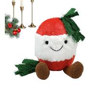 Genérico Animali di peluche natalizi, giocattoli e per bambini, animale di peluche abbracciabile con campana, per casa, scrivania, compleanno, divano, bambini, ragazze, , appassionati e fan