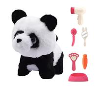Generico Animali Elettronici per Bambini - Giocattolo Di Peluche Che Cammina Ed Emette Suoni,Panda Elettronico Interattivo - per Bambini 3+ Anni Regalo Compleanno Natale Pasqua