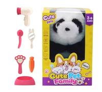 Genérico Animali interattivi, peluche andante con suono interattivo - Giocattoli Panda interattivi elettronici, regalo per bambini e bambine +3 anni compleanno Natale