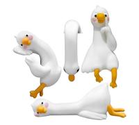 Generico Animals Figurines - Computer Monitor Decor | 4 Pieces Geese Picture Frame Decorations For Home Bedroom Study Room Workplace Shelf Cabinet Holiday Party