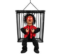 Generico Animated Halloween Decorations, Spooky Screaming Boy Cage Prop | Screaming Halloween Decor For Indoor Outdoor Patio Garden Porch Yard Lawn Fireplace Mantel Home Party Haunted