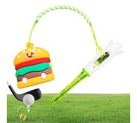 Generico Anti-Lost Golf Tee Hanger, Cartoon Training Ring, Cute Food Design, Flexible Loop Attachment, Lightweight Clip Style, Small Size, Excellent for Men, Women, Beginners, and Pro Practice Rounds