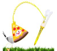 Generico Anti-Lost Golf Tee Hanger, Cartoon Training Ring, Cute Food Design, Flexible Loop Attachment, Lightweight Clip Style, Small Size, Excellent for Men, Women, Beginners, and Pro Practice Rounds