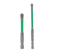 Generico Anti-Slip Screwdriver Bit Set, 2 Pieces Slot Screwdriver Bit Set Alloy Steel, Electric Screw Nozzle Corrector, Screw Extractor for Home and Professional Use