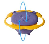 Generico Anti Spill Bowl - Anti-Spill Smooth Bowl, Spill Resistant Gyro Bowls, Anti-Scalding Rotatiing Long Serving Spill-Proof Dining Entertaining Bowls For Chidlren Girls And Kids