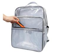 Generico Anti Static Laptop Backpack Large - Clear PVC Flame Retardant 40x30x15cm Cold Resistant - ESD Cleanroom Engineer Tool Bag For Work Travel Commute