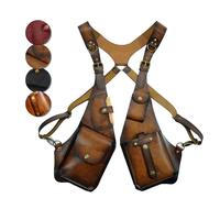 Generico Anti-Theft Harness, Anti Theft Harness Wallet for Men, Yiupedrfg Anti-Theft Bag with Shoulder Harness (One Size,Brown*B)