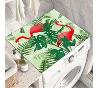 Generico Antiscivolo Tappetini Per Lavatrice E Asciugatrice,Fenicottero Copri Lavatrice,Tappetini Protettivi Per Lavatrice,A Prova Di Polvere Cover Per Lavanderia,Cucina,Zerbino (Color 2,40 x50 cm)