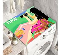 Generico Antiscivolo Tappetini Per Lavatrice E Asciugatrice,Fenicottero Copri Lavatrice,Tappetini Protettivi Per Lavatrice,A Prova Di Polvere Cover Per Lavanderia,Cucina,Zerbino (Color 4,60 x60 cm)