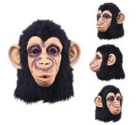 Generico Ape Costume - Realistic Latex Monkey Headgear, with Comfortable Breathable Fit, Halloween Scary Chimp Masque for Adult, Cosplay Party Fancy Dress | for Men Women Kid Teen