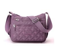 Generico Apparent Crossbody Bag, Women's Travel Crossbody ba, Nylon Shoulder Messenger Bag, Adjustable Shoulder Strap (Purple)