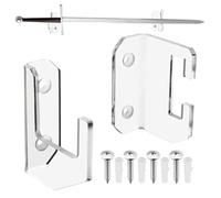 Generico Appendiabiti da parete - Supporto per display orizzontale per sciabole LED, di montaggio discreto | Porta armi decorativo per interni, ufficio, vetrina, sala giochi